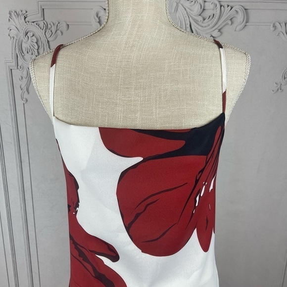 Roxanne Classy Floral Print Chiffon Plunging Backless Backline Casual Maxi Dress - Picture 4 of 8